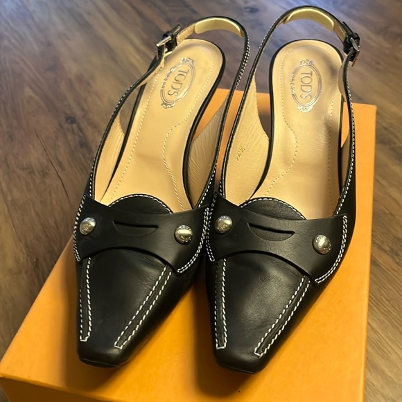 Tod’s Novak Chanel Decoupage slingback black - Picture 1 of 11